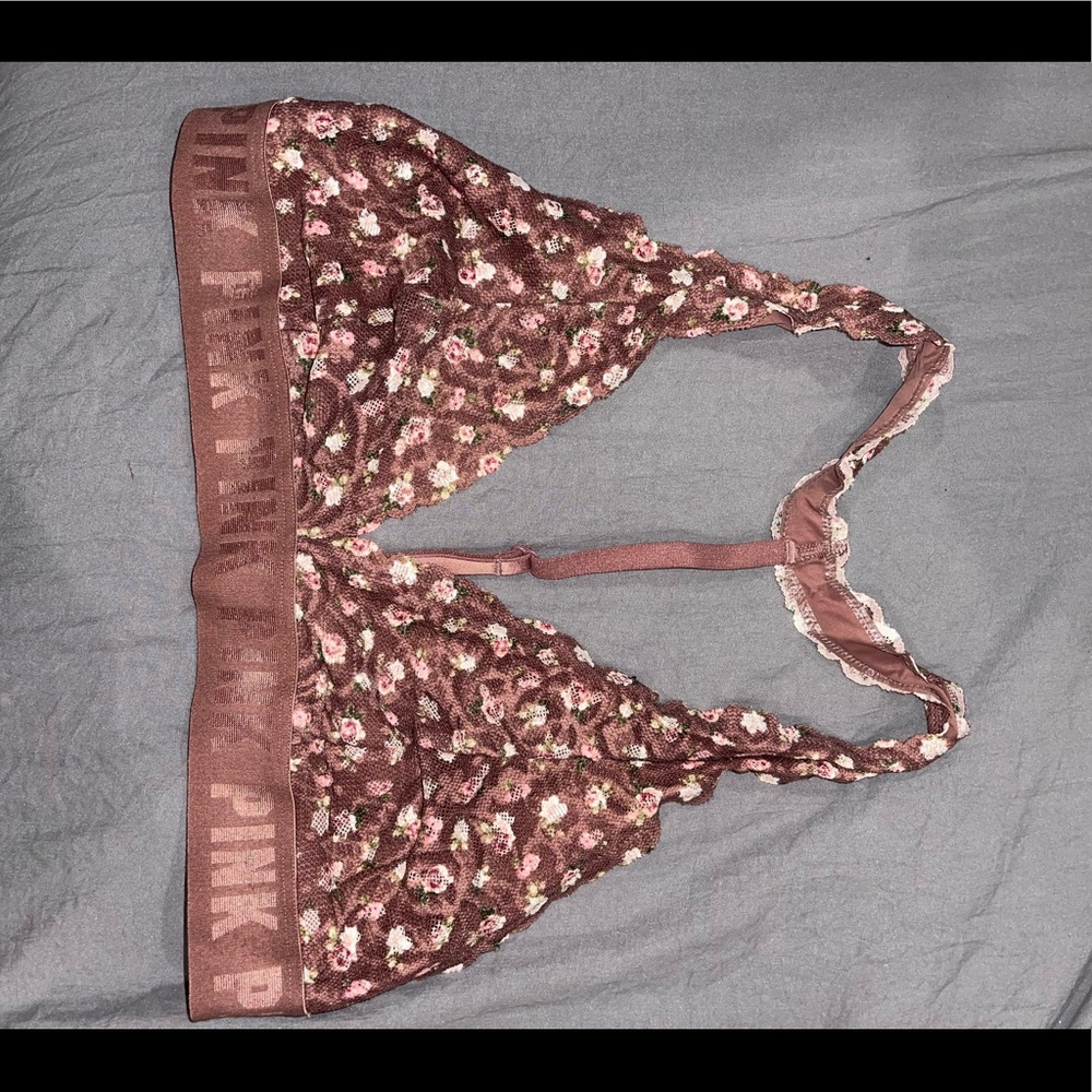 Floral PINK bralette